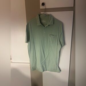 VINEYARD VINES MENS EDGARTOWN GREEN STRIPED POLO SIZE SMALL